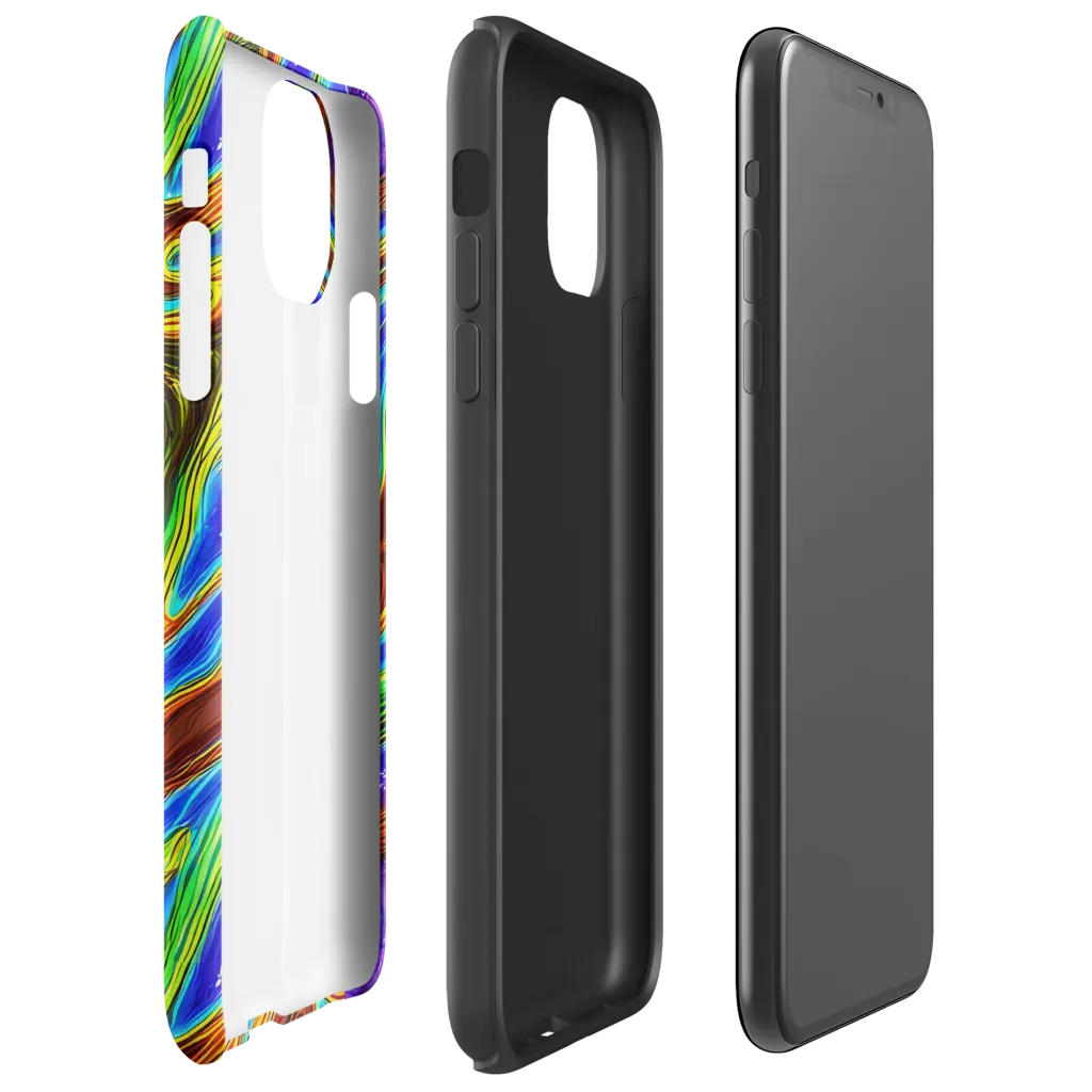 Saturated Orbit on Tough Case for iPhone® — Right
