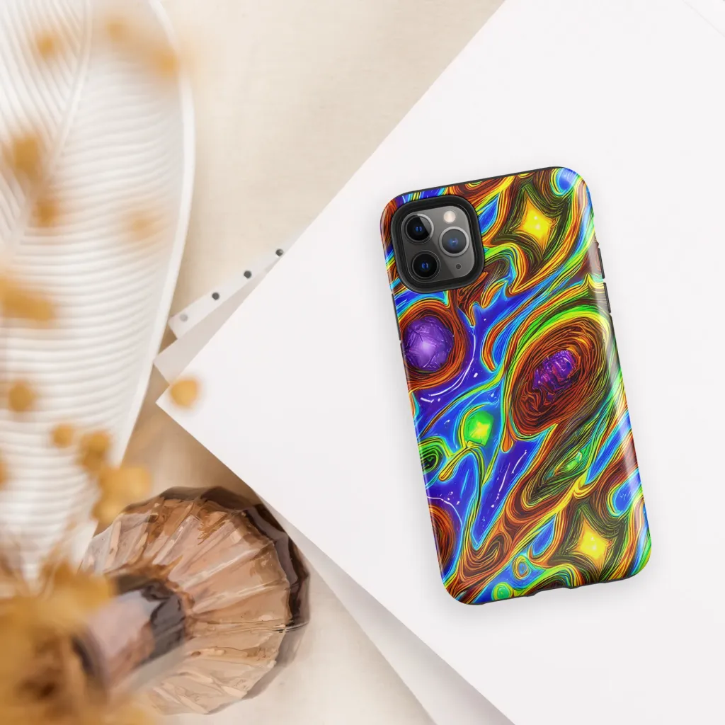 Saturated Orbit on Tough Case for iPhone® — Front