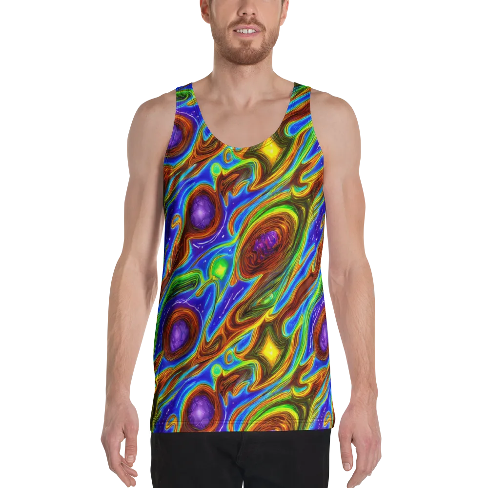 Saturated Orbit on Men's Tank Top — Front