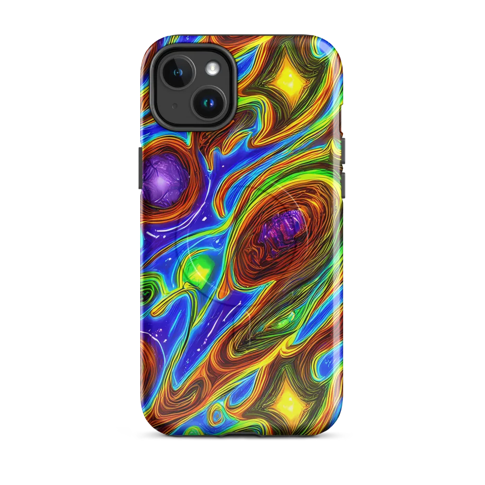 Saturated Orbit on MagSafe Tough Case for iPhone® — Front