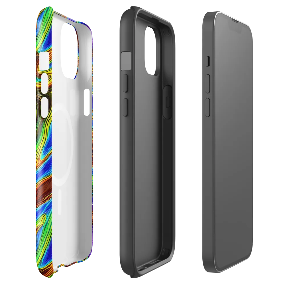 Saturated Orbit on MagSafe Tough Case for iPhone® — Front