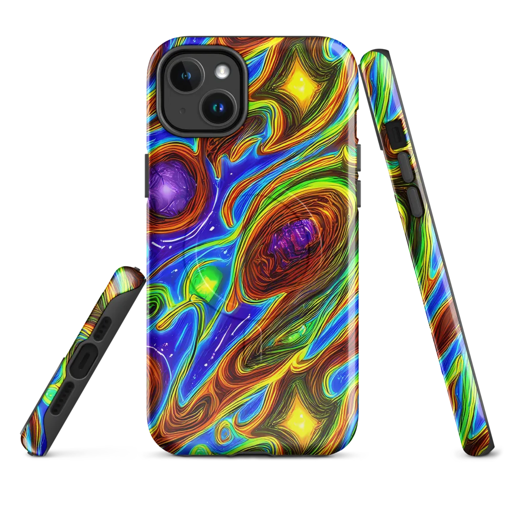 Saturated Orbit on MagSafe Tough Case for iPhone® — Front