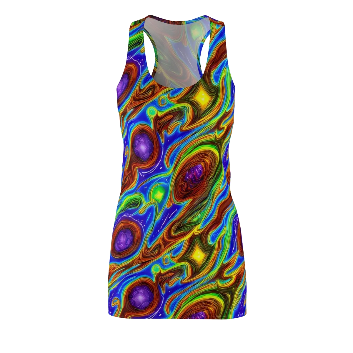 Saturated Orbit on Racerback Dress — Front