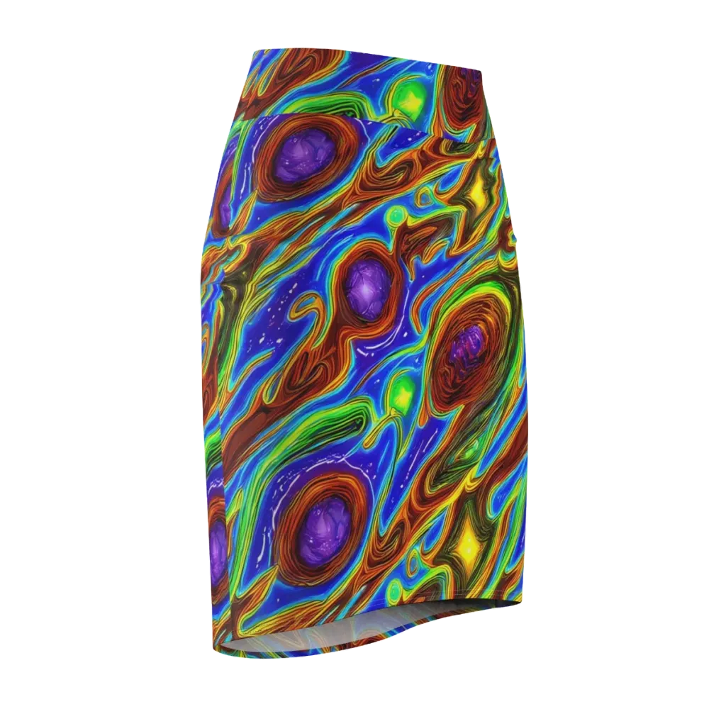 Saturated Orbit on Pencil Skirt — Front Side