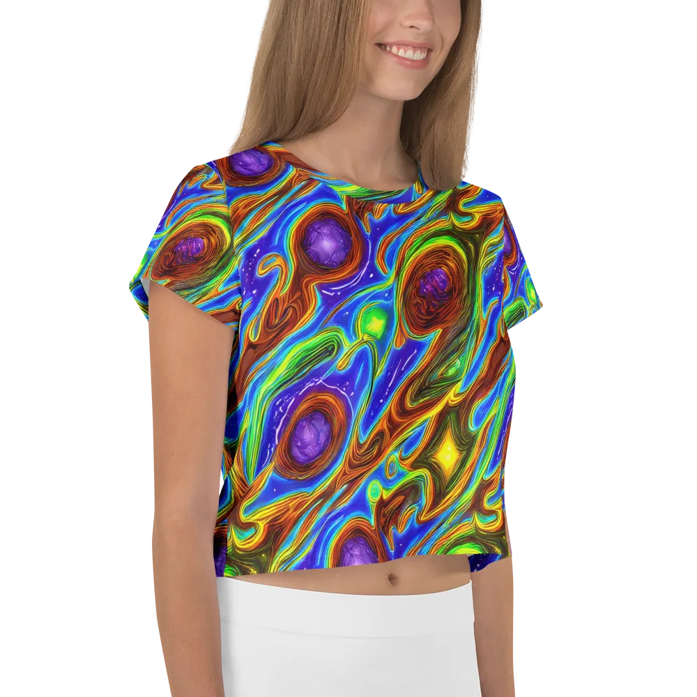 Saturated Orbit on Crop Tee — Right