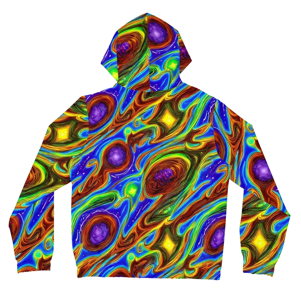 Saturated Orbit on Women's Full-Zip Hoodie — Back