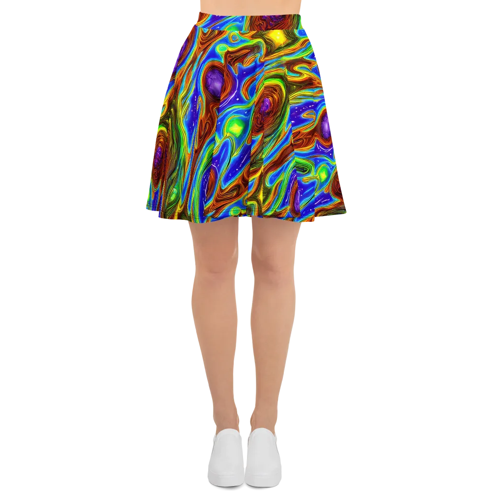 Saturated Orbit on Skater Skirt — Front