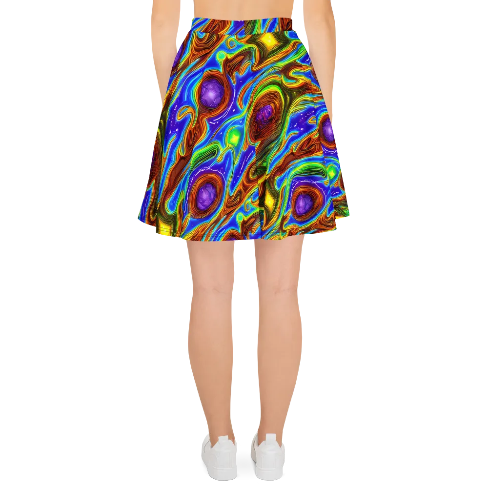 Saturated Orbit on Skater Skirt — Back