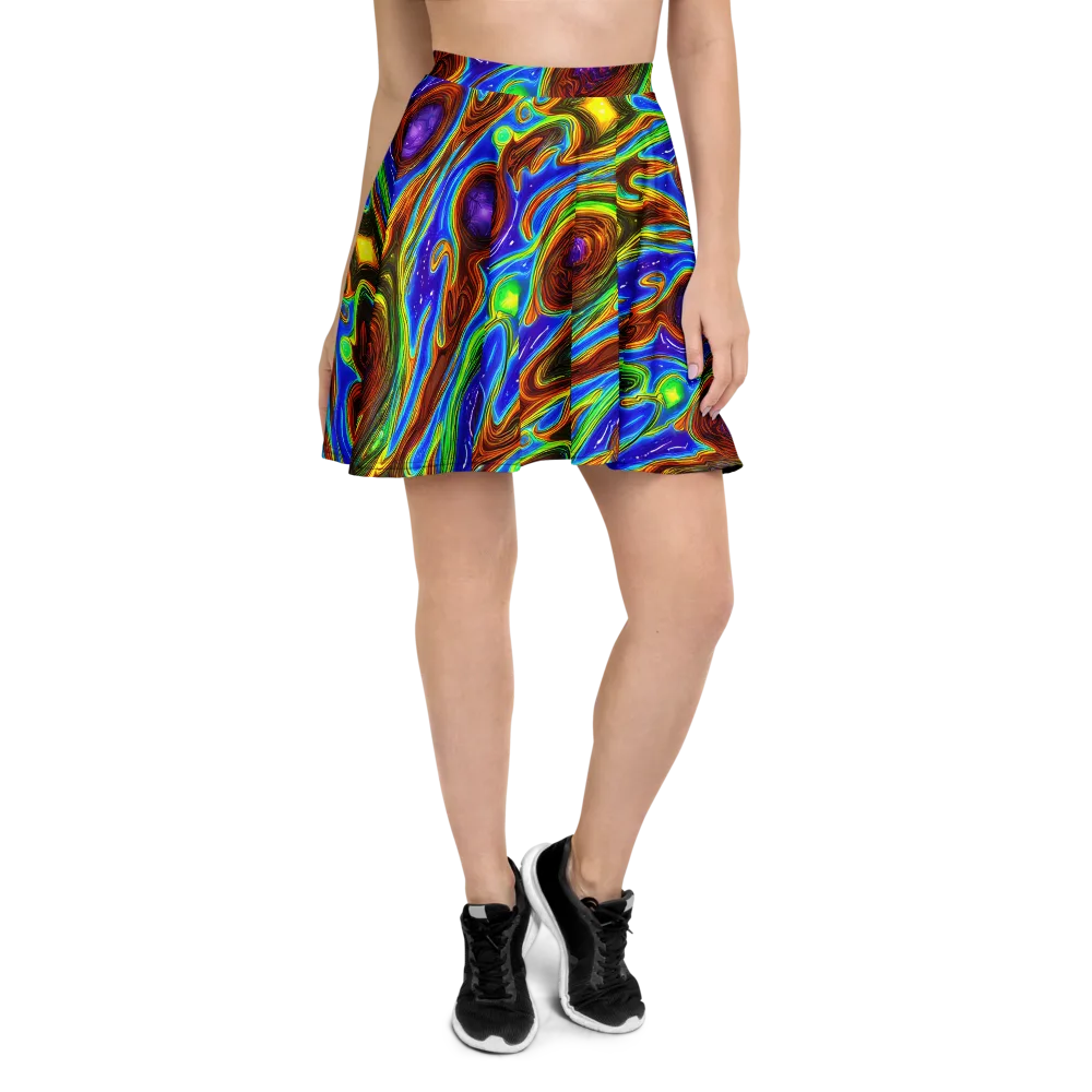 Saturated Orbit on Skater Skirt — Front