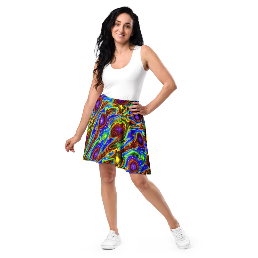 Saturated Orbit on Skater Skirt — Front