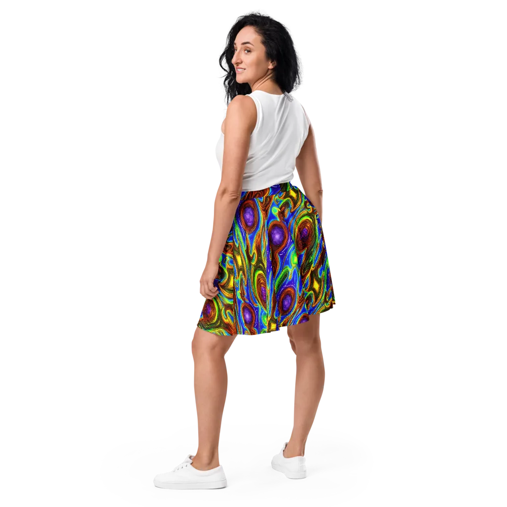 Saturated Orbit on Skater Skirt — Back