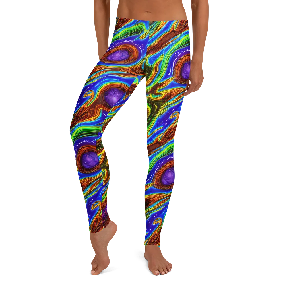 Saturated Orbit on Leggings — Front