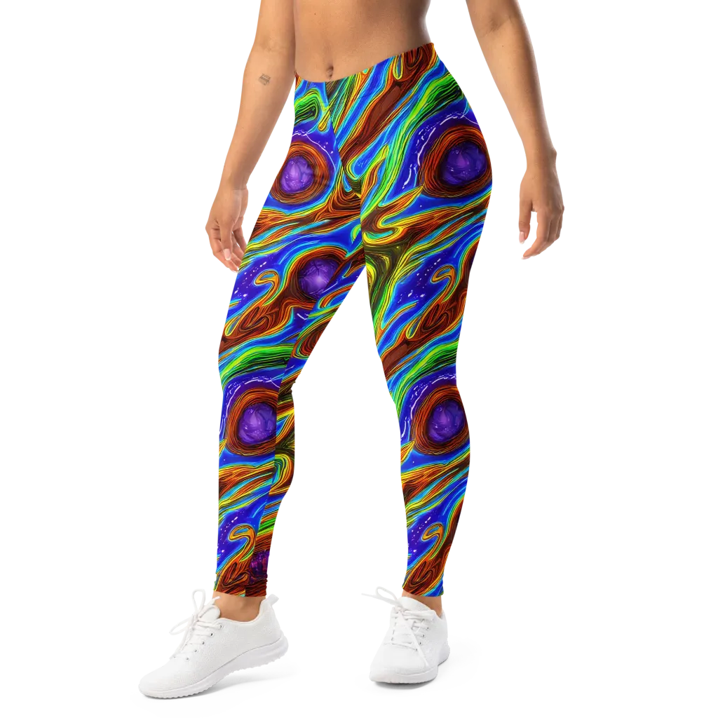 Saturated Orbit on Leggings — Left Front