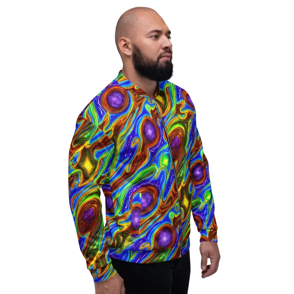 Saturated Orbit on Bomber Jacket — Right