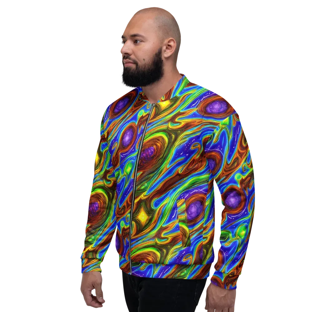 Saturated Orbit on Bomber Jacket — Left