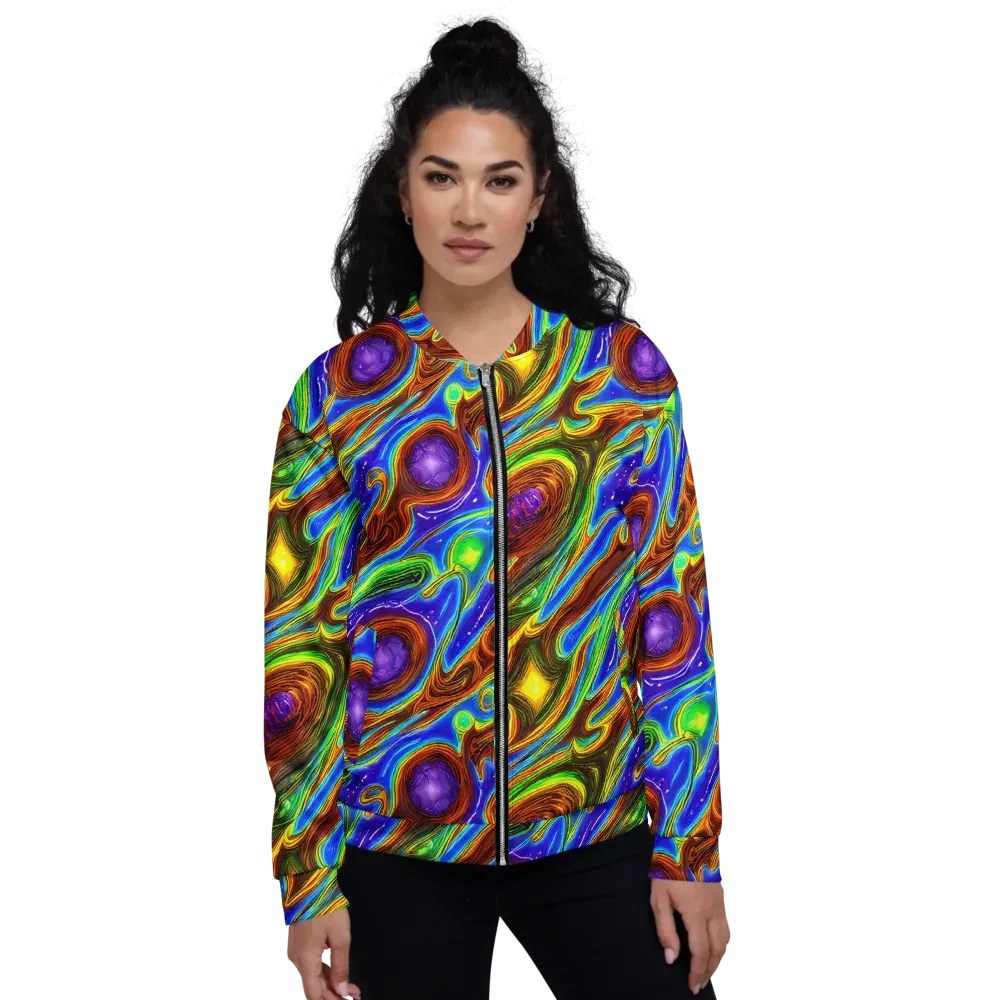 Saturated Orbit on Bomber Jacket — Front