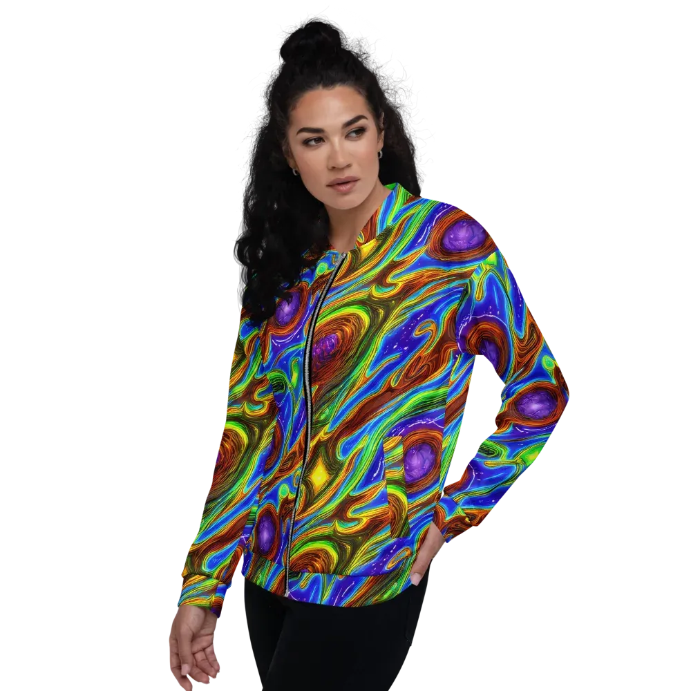 Saturated Orbit on Bomber Jacket — Left