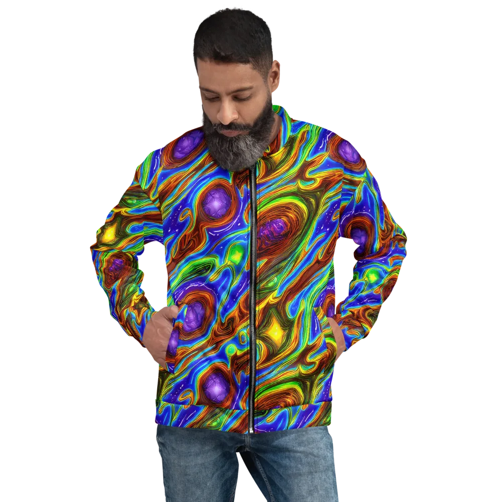 Saturated Orbit on Bomber Jacket — Front