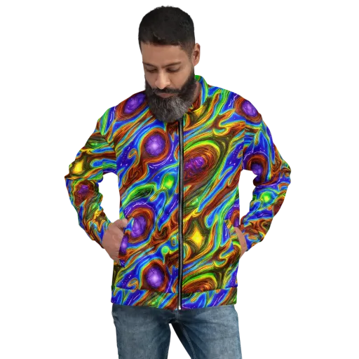 Saturated Orbit on a Bomber Jacket