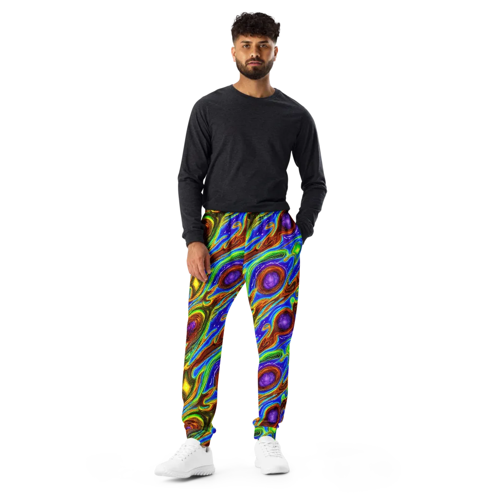 Saturated Orbit on Men's Joggers — Front