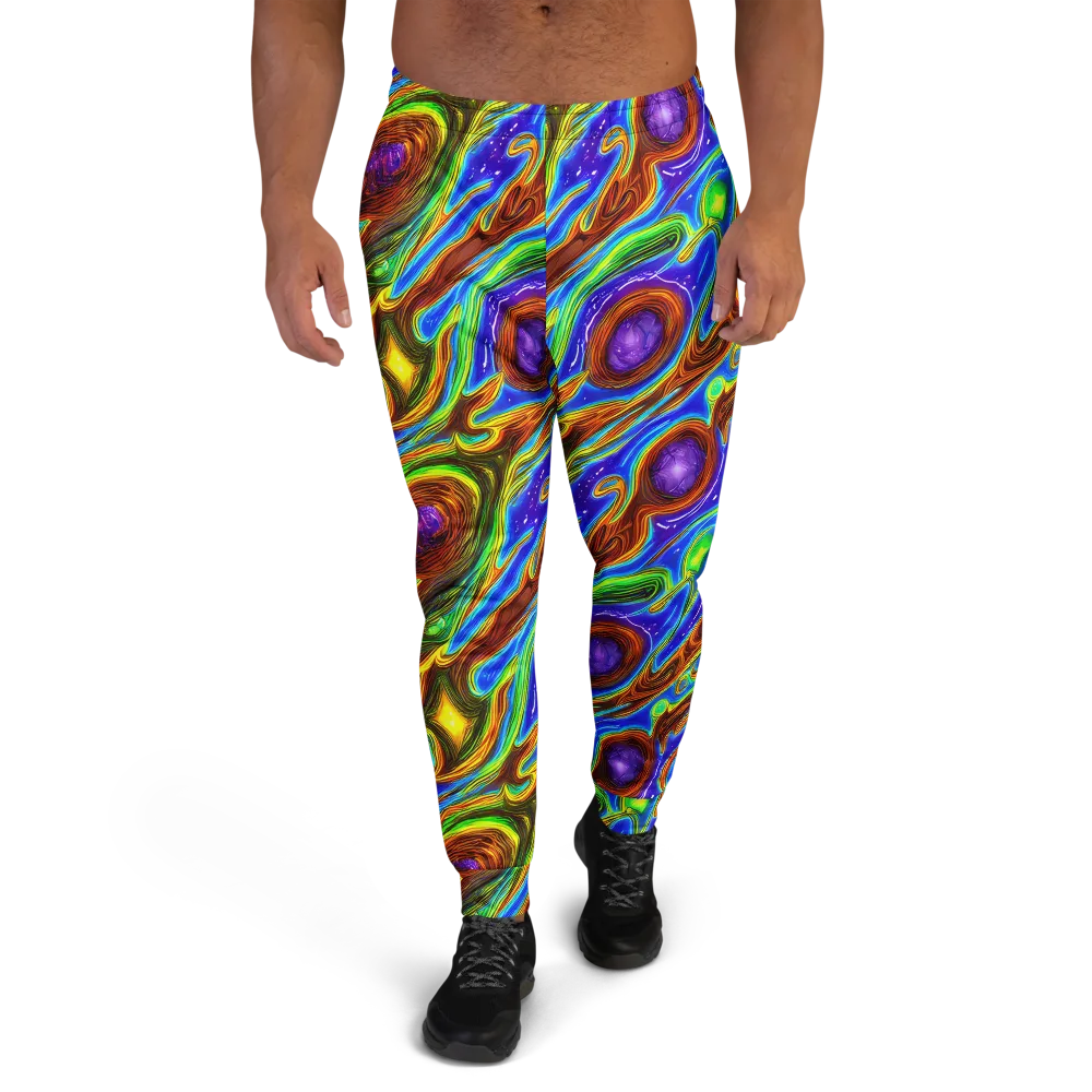 Saturated Orbit on Men's Joggers — Front
