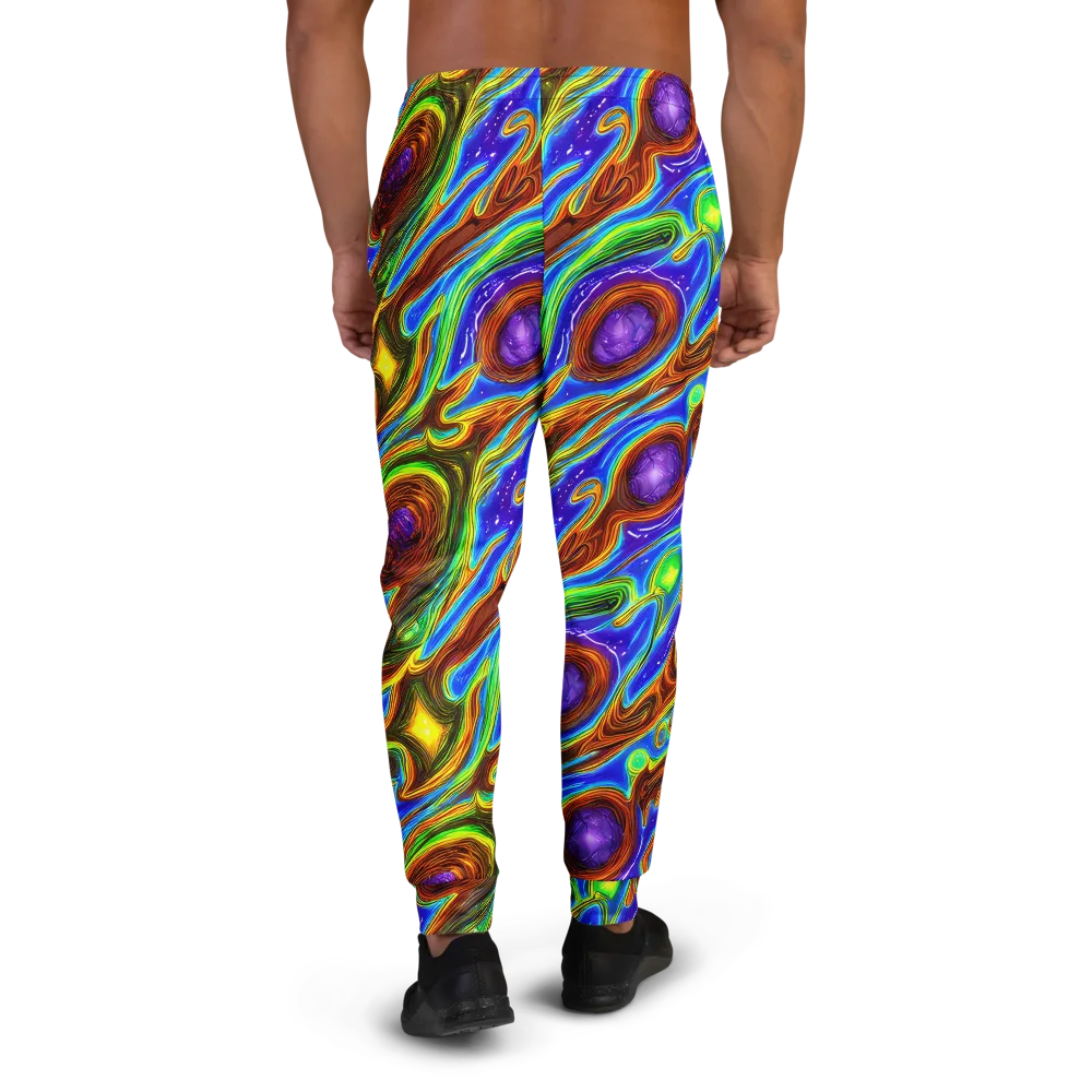 Saturated Orbit on Men's Joggers — Back