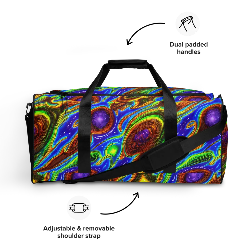 Saturated Orbit on Duffle Bag — Front