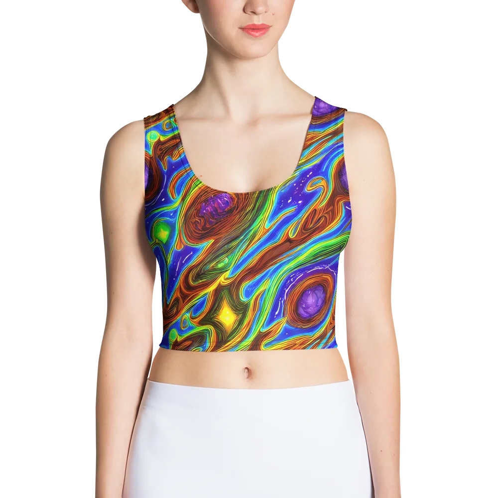 Saturated Orbit on Crop Top — Front