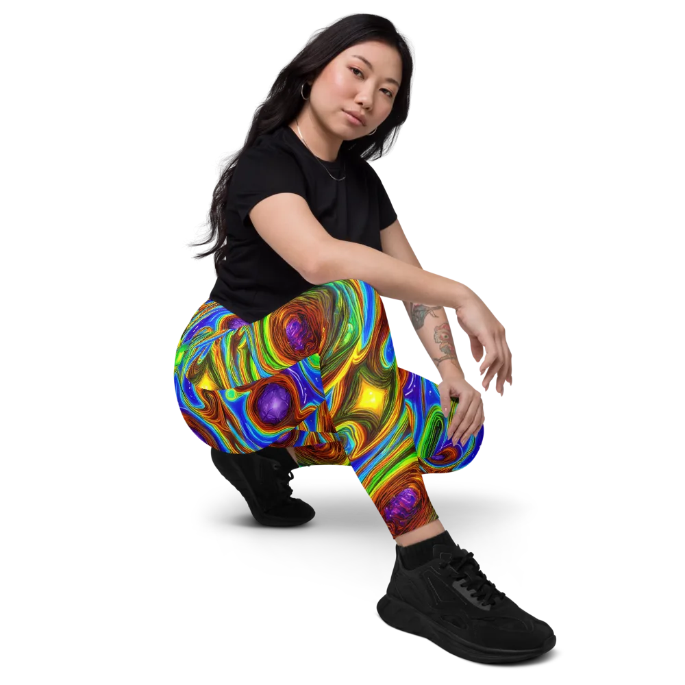 Saturated Orbit on Leggings with Pockets — Right Front