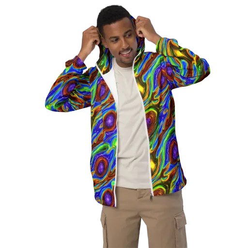 Saturated Orbit on a Men's Windbreaker