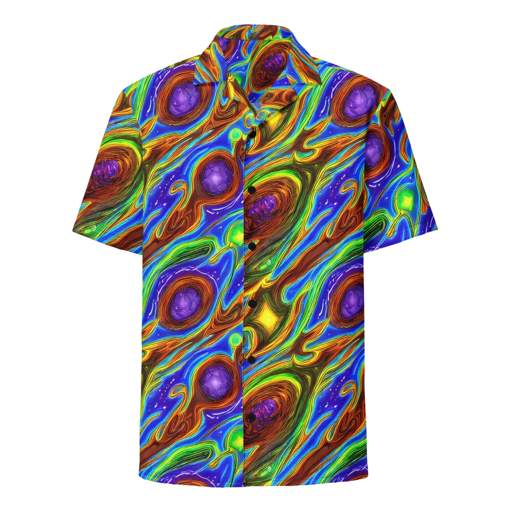 Saturated Orbit on Button Shirt — Front