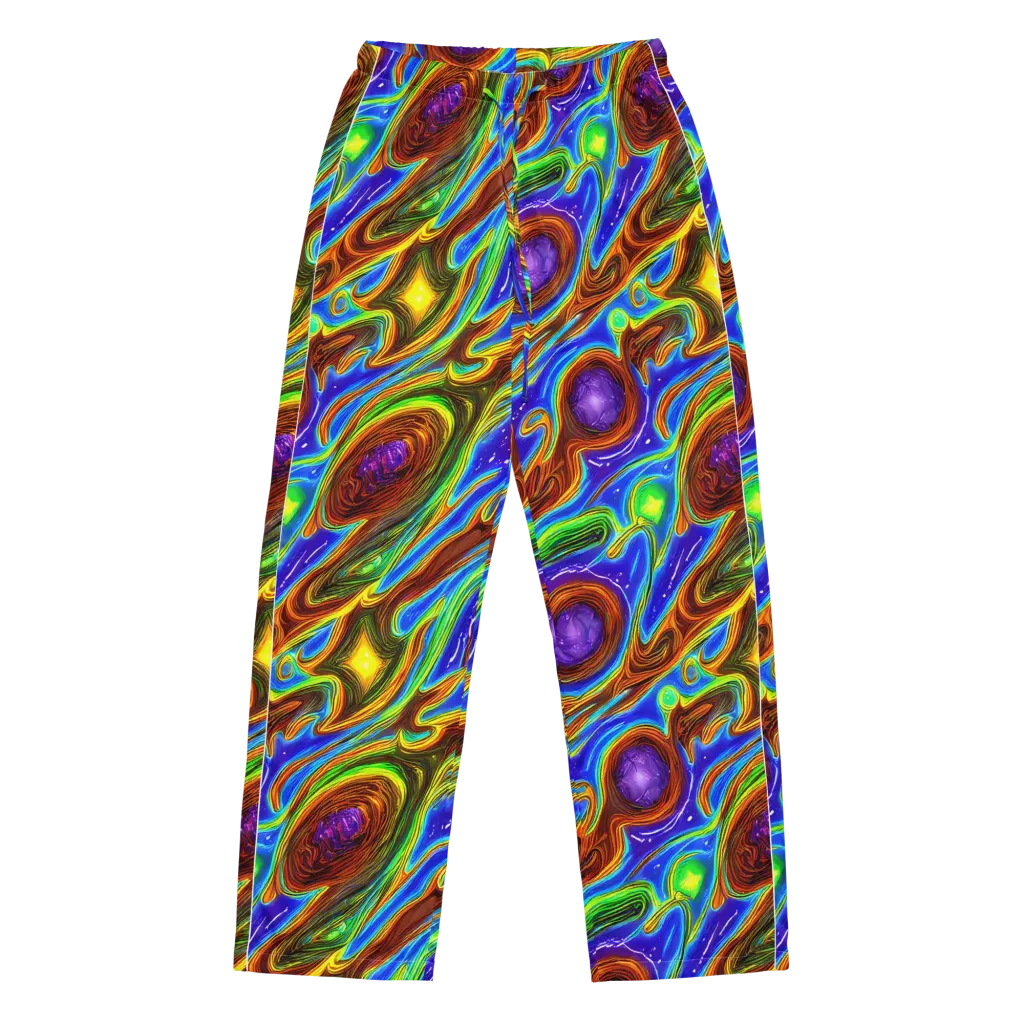 Saturated Orbit on Women's Pajama Pants — Front