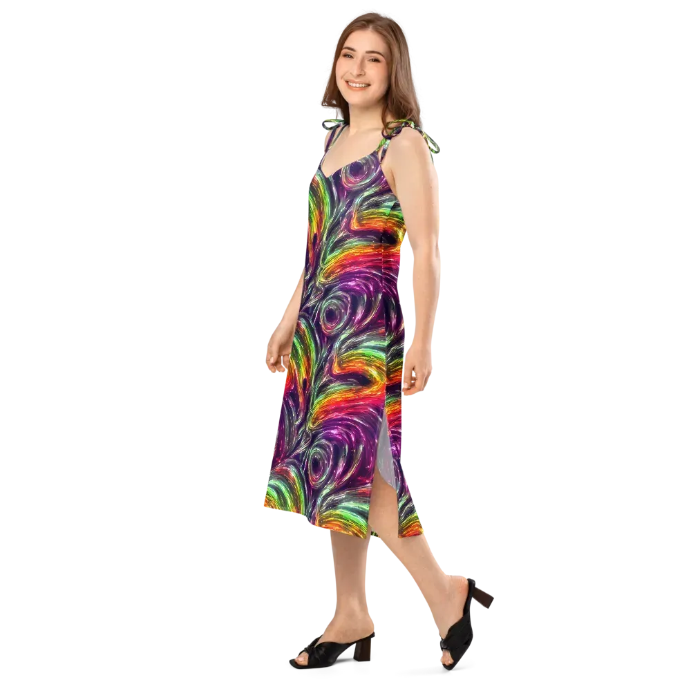 Aurora Cyclone on Slip Dress — Left Front