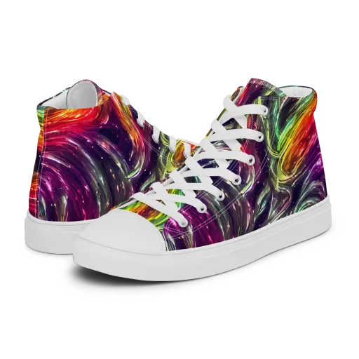 Aurora Cyclone on a Women's High Top Canvas Shoes