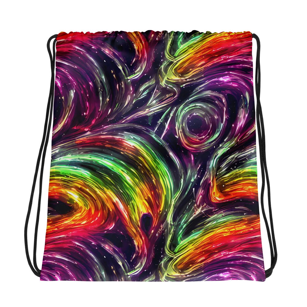 Aurora Cyclone on Drawstring Bag — Photo
