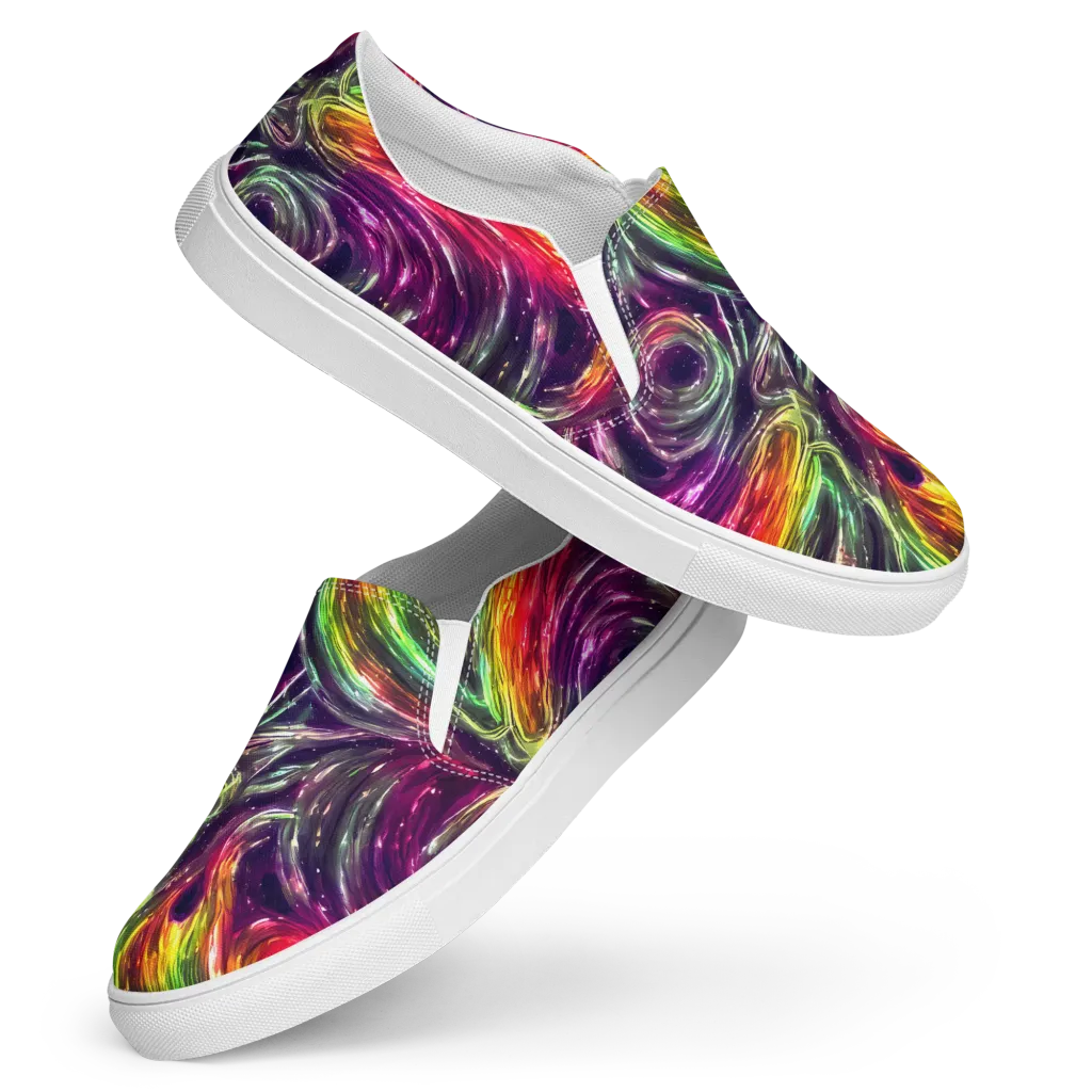Aurora Cyclone on Women's Slip-On Canvas Shoes — Front