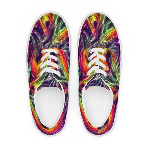 Aurora Cyclone on a Men's Lace-Up Canvas Shoes
