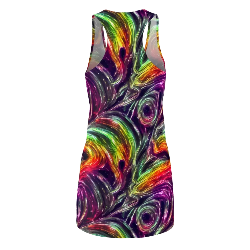 Aurora Cyclone on Racerback Dress — Back