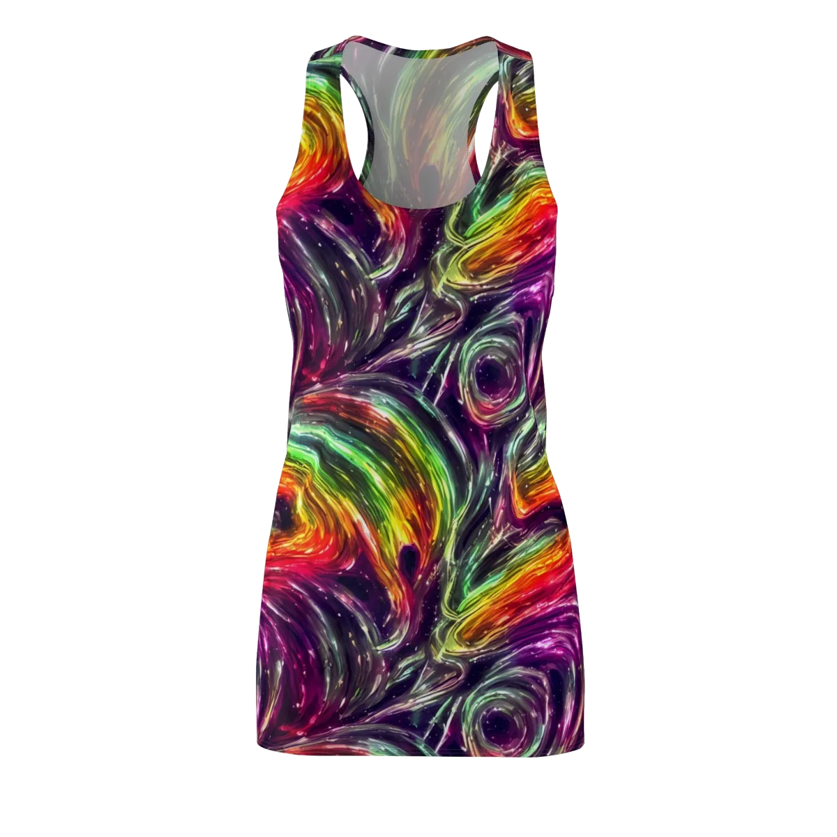 Aurora Cyclone on Racerback Dress — Front