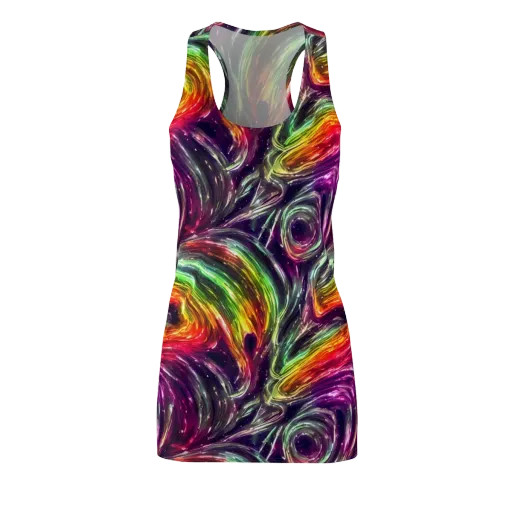 Aurora Cyclone on a Racerback Dress