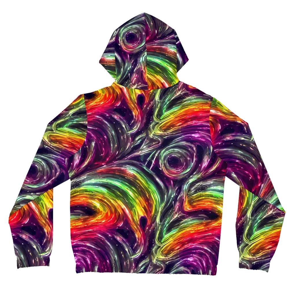 Aurora Cyclone on Women's Full-Zip Hoodie — Back