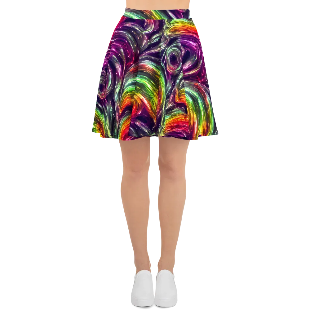 Aurora Cyclone on Skater Skirt — Front