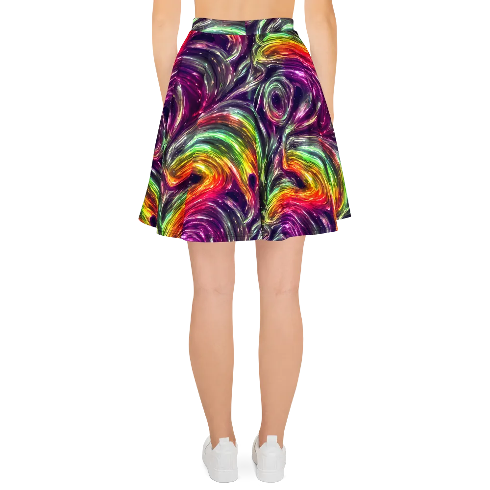 Aurora Cyclone on Skater Skirt — Back