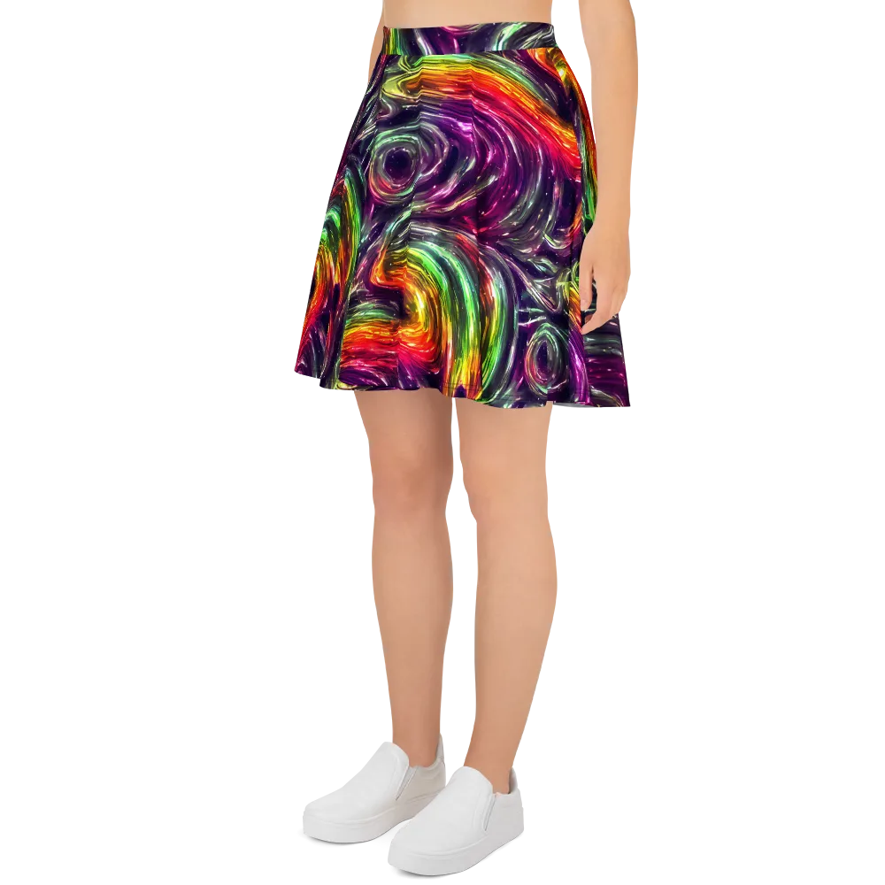 Aurora Cyclone on Skater Skirt — Left