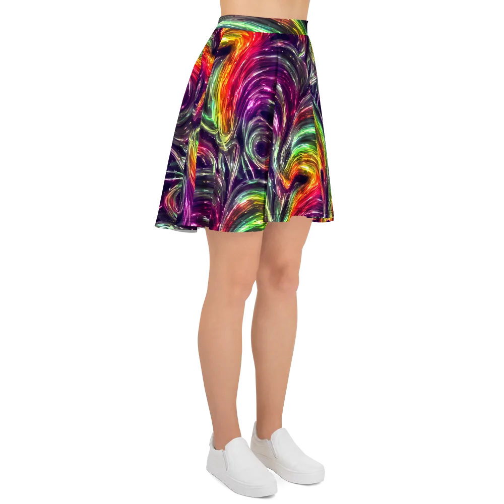 Aurora Cyclone on Skater Skirt — Right