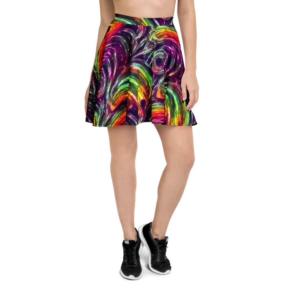 Aurora Cyclone on Skater Skirt — Front