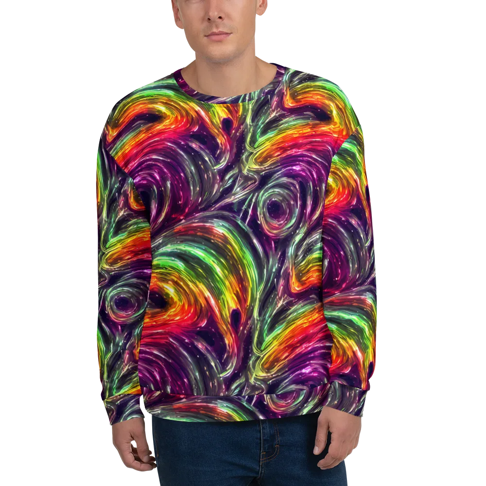 Aurora Cyclone on Sweatshirt — Front