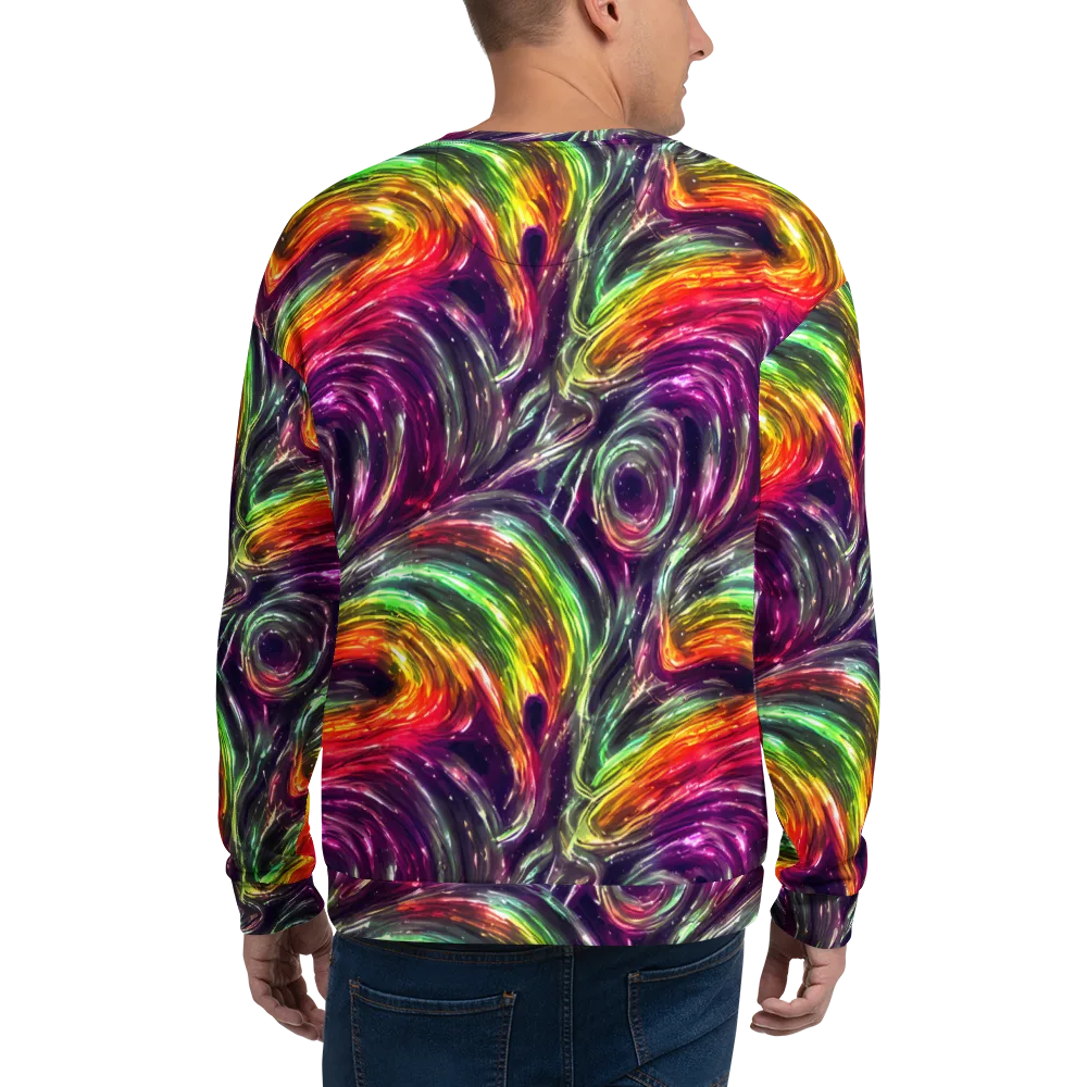 Aurora Cyclone on Sweatshirt — Back