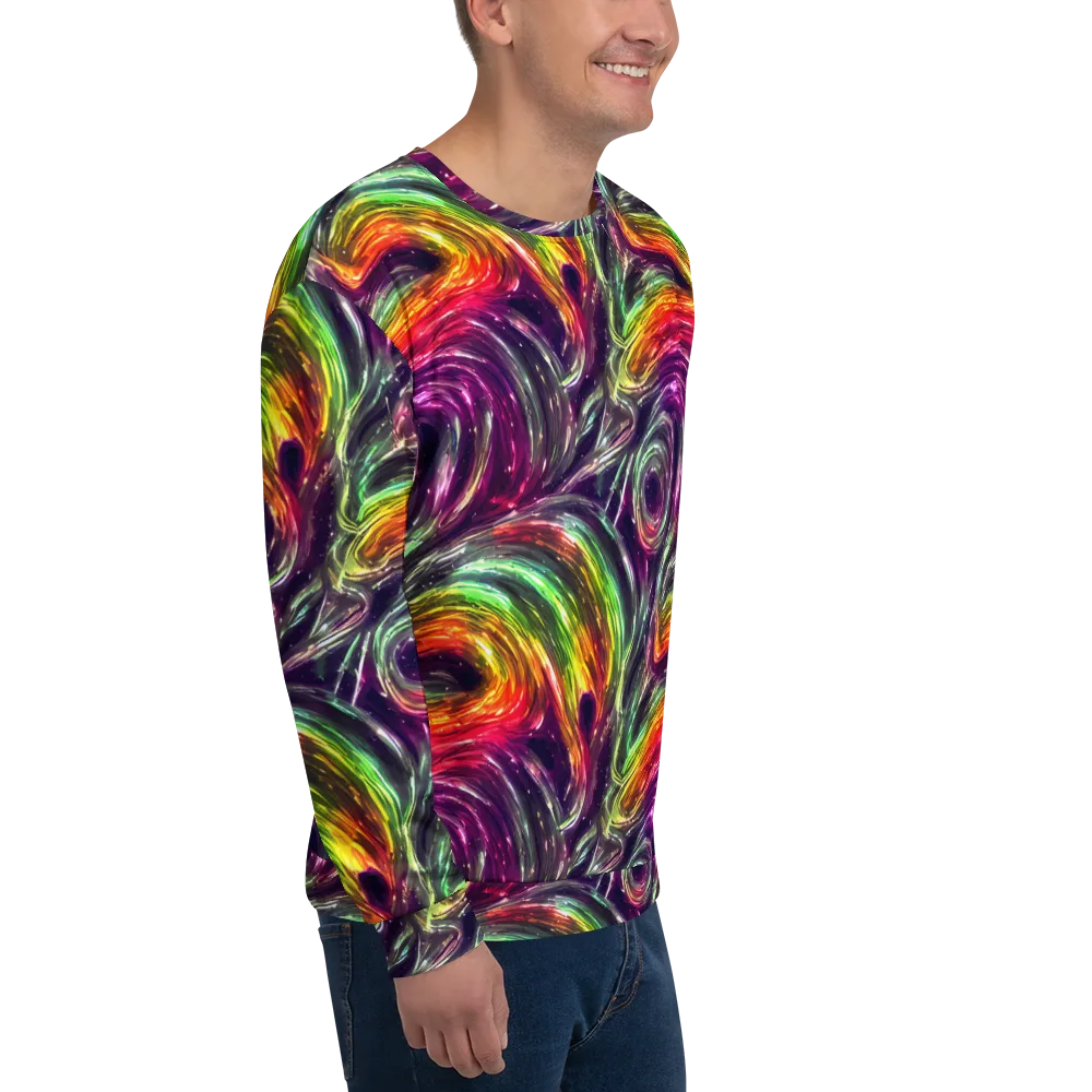 Aurora Cyclone on Sweatshirt — Right Front
