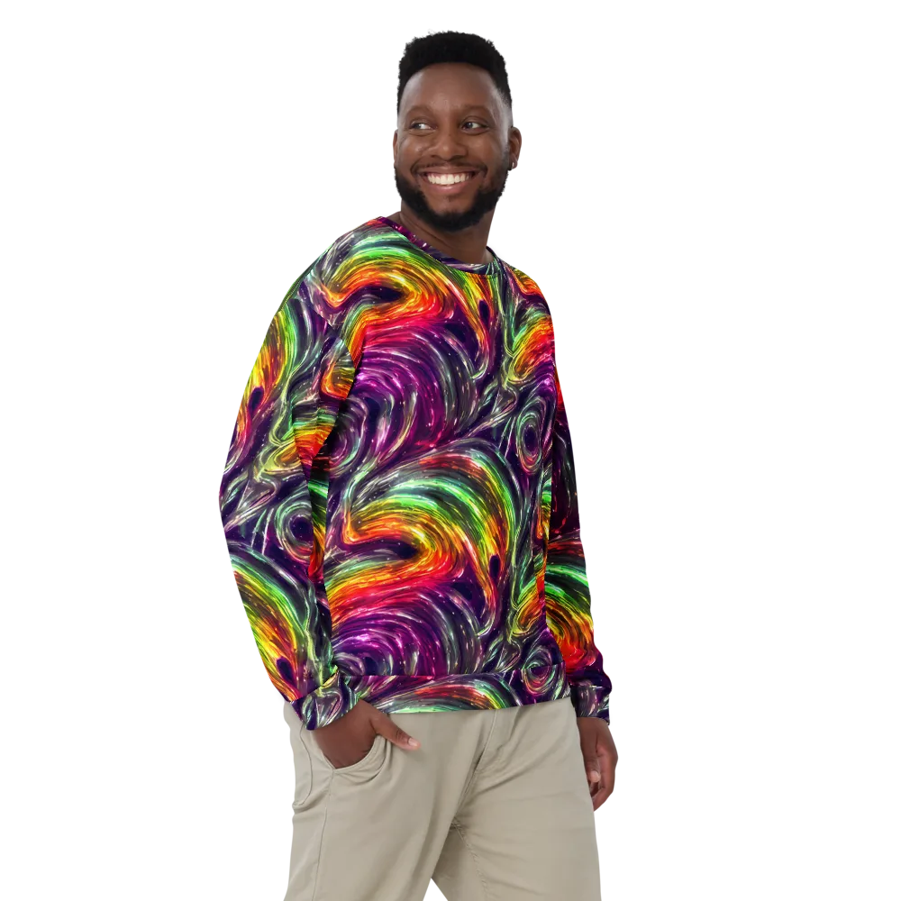 Aurora Cyclone on Sweatshirt — Front